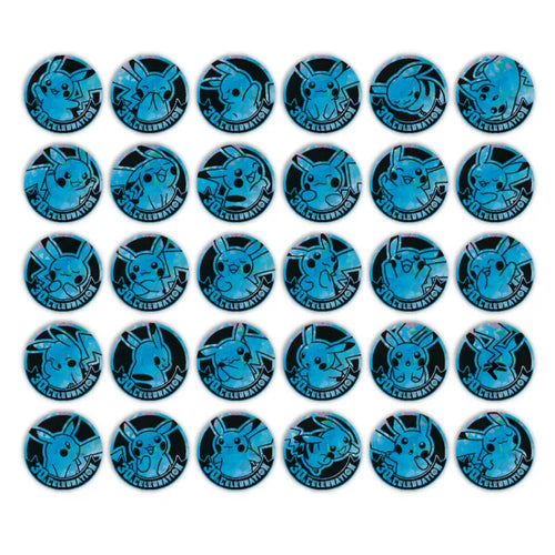 (Chinese) Pokèmon: 30th Anniversary Pikachu Coin Set (3 Packs)