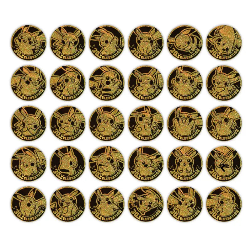(Chinese) Pokèmon: 30th Anniversary Pikachu Coin Set (3 Packs)