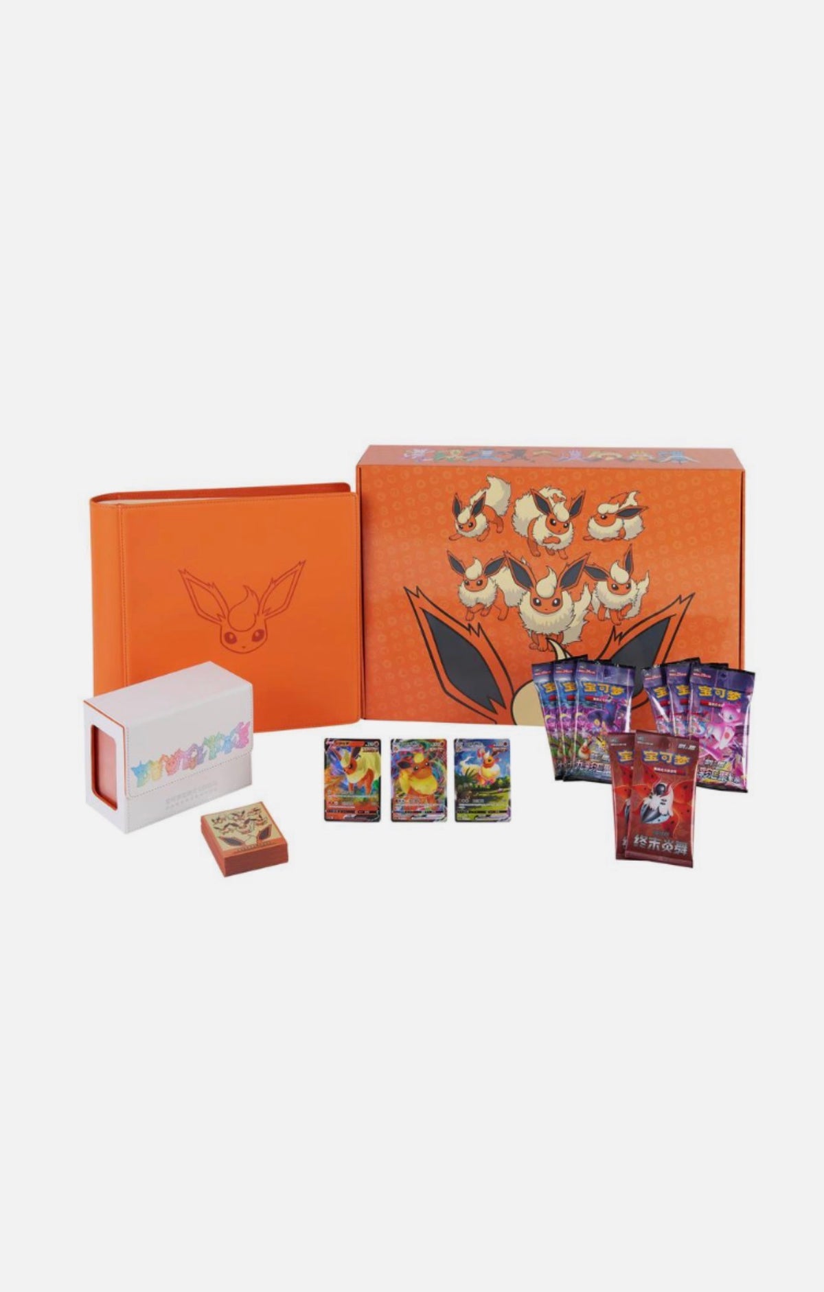 (Chinese): Pokémon Eevee GX Gift Box (Vaporean, Jolteon & Flareon)
