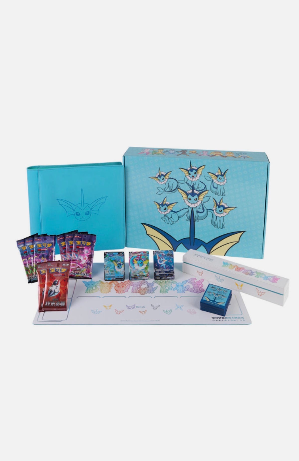 (Chinese): Pokémon Eevee GX Gift Box (Vaporean, Jolteon & Flareon)
